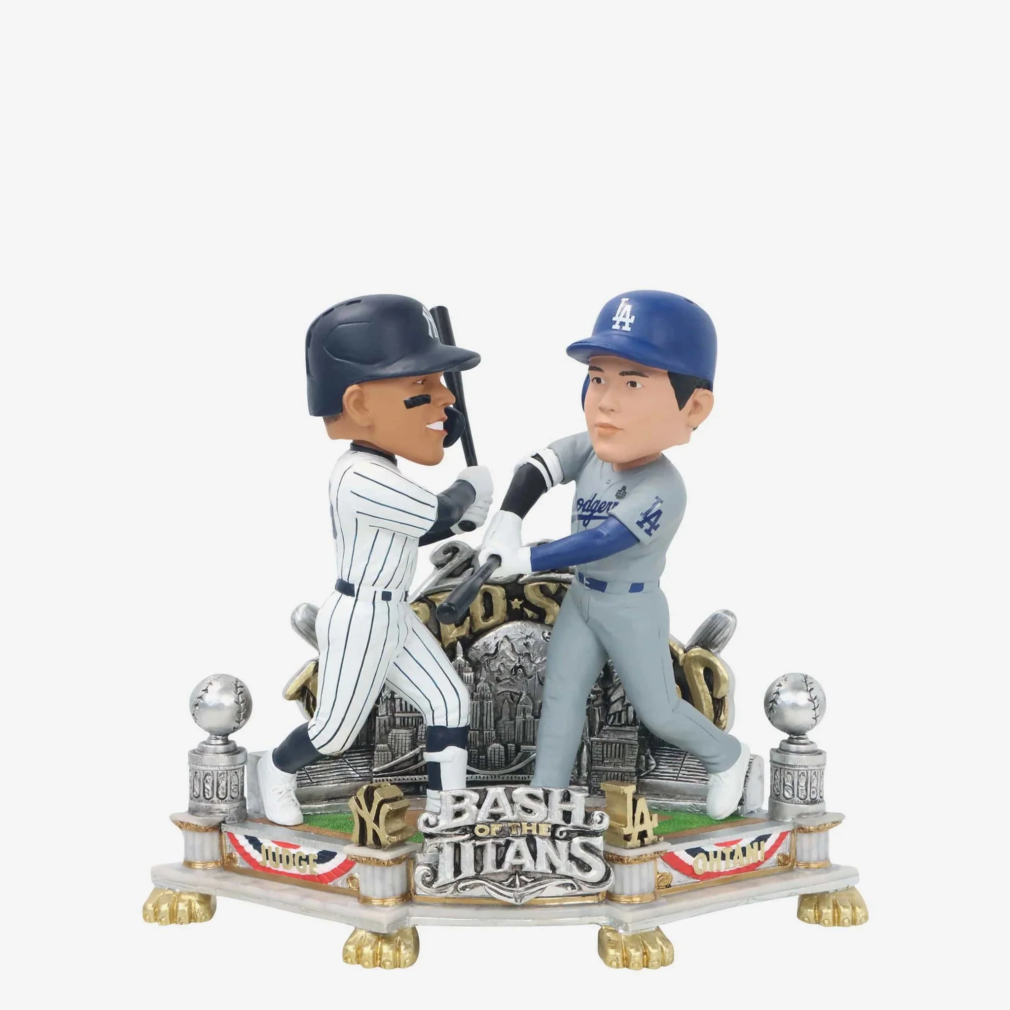 Shohei Ohtani Aaron Judge Dodgers Yankees Home World Series Dual Bobblehead
