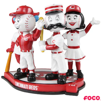 Cincinnati Reds Four Mascot Bobblehead - Image 3